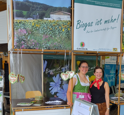 Biogas-Informationskampagne präsentiert sich beim Johannitag in Triesdorf