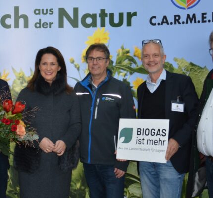 Landwirtschaftsministerin Kaniber bei C.A.R.M.E.N.-Fachgespräch: „Biogas ist Wertschöpfung im ländlichen Raum!“